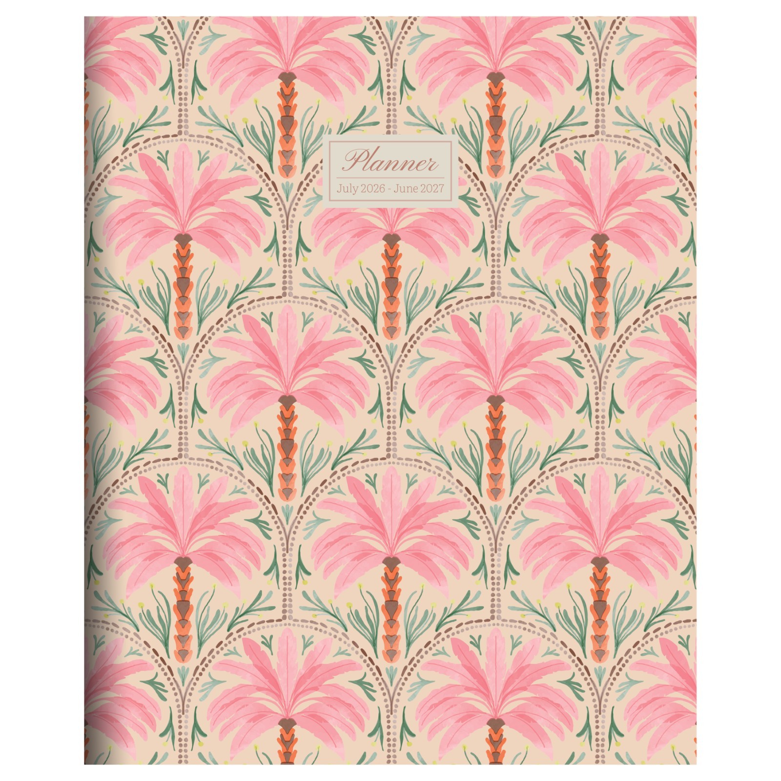 July 2026 – June 2027 Exotic Palms Large Monthly Planner