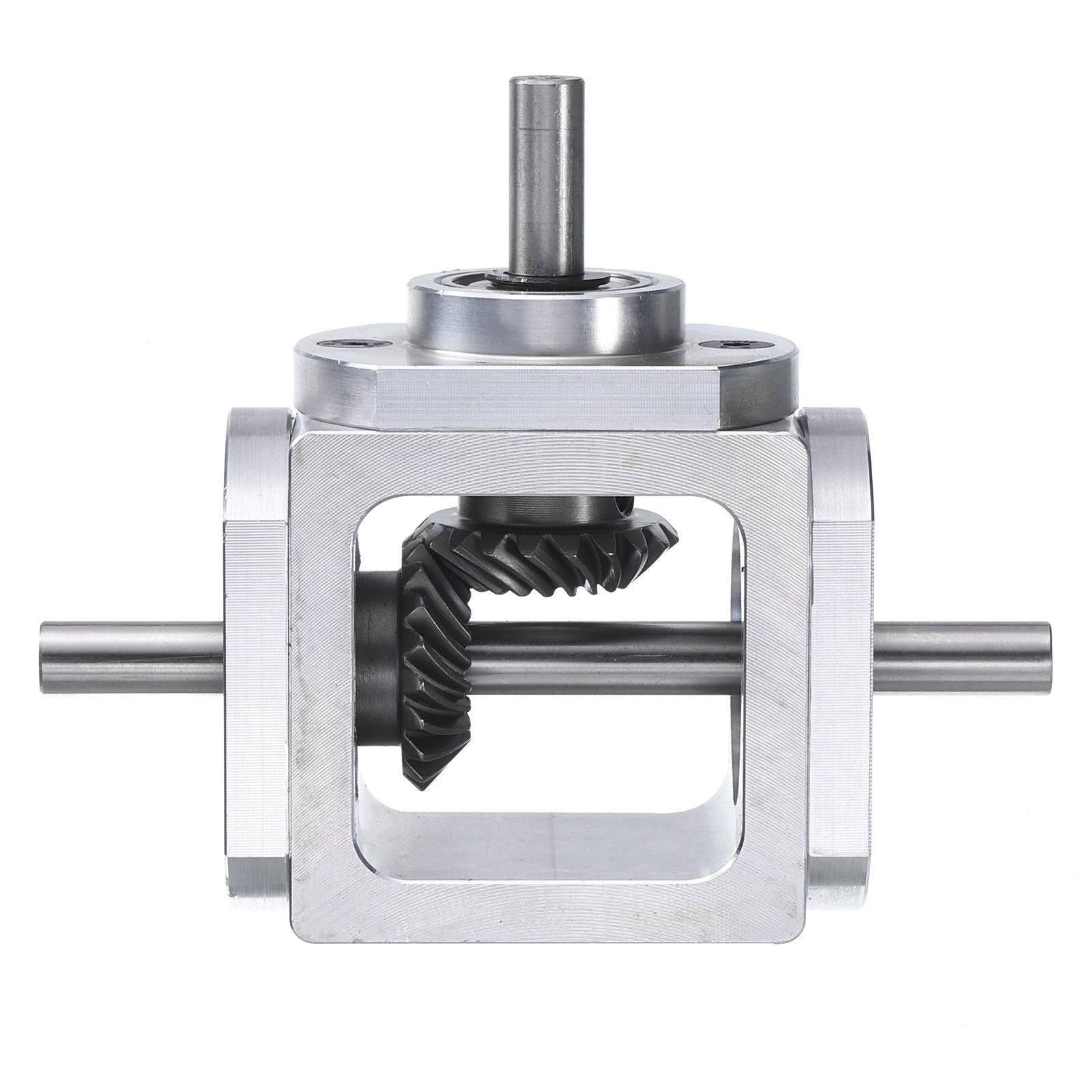 90 Degree Right Angle Bevel Gearbox Double Output Shaft 1M 20 Teeth