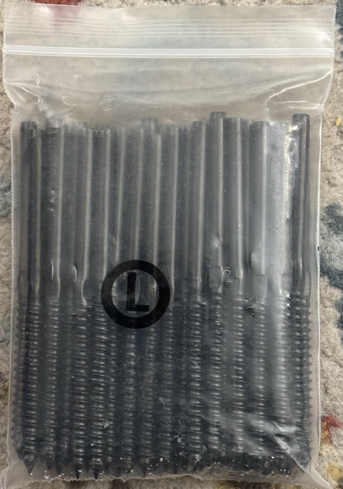 50 1/8″ Black Swage Lag Screws Left Only Cable Railing Hardware