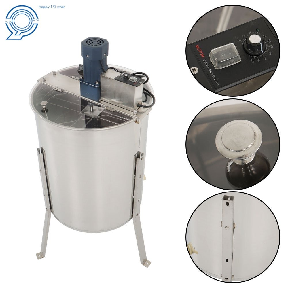 4/8 Frames Stainless Steel Electric Honey Extractor Beekeeping Equipment 140W
