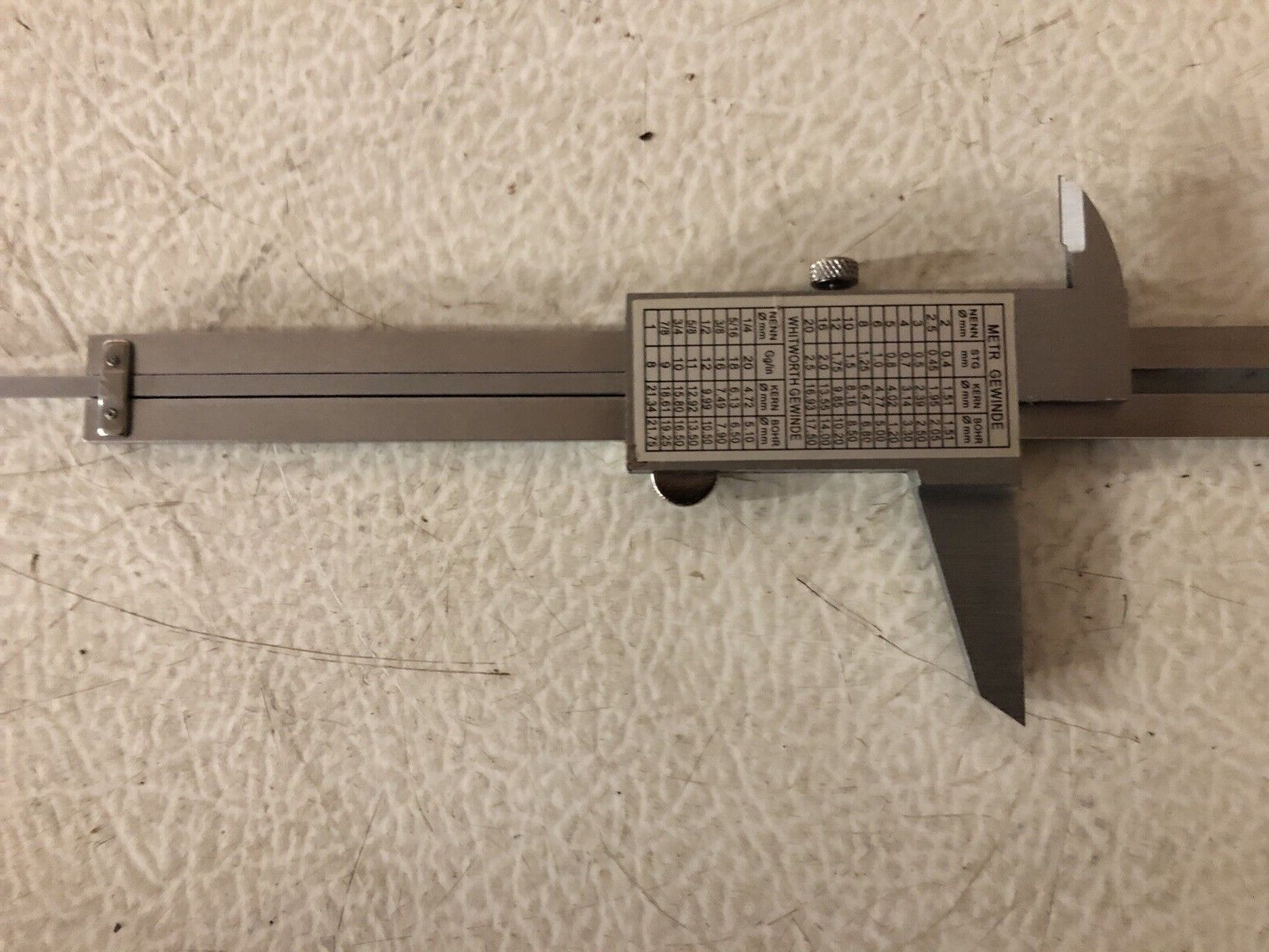 Value Collection 103-1501 6″ Carbon Steel Vernier Caliper-Used-100% to Charity