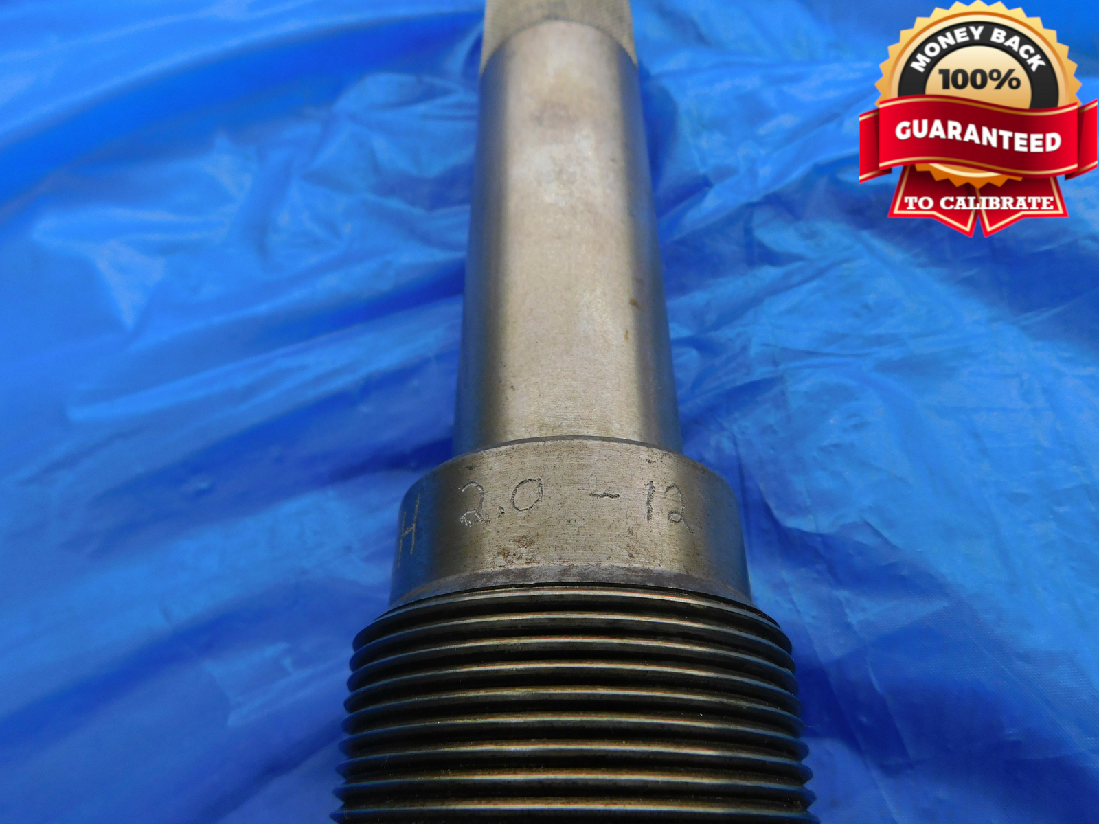 2″ 12 SHOP MADE LEFT HAND THREAD PLUG GAGE 2.0 L.H. 2.00 2.000 2.0000 CHECK