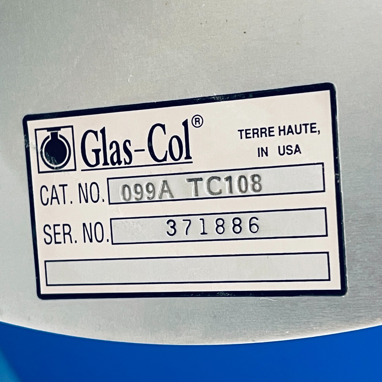 Glas-Col 099A RD4512 Rotator Motor Drive & Base w/ 099A TC108 Culture Tube Head