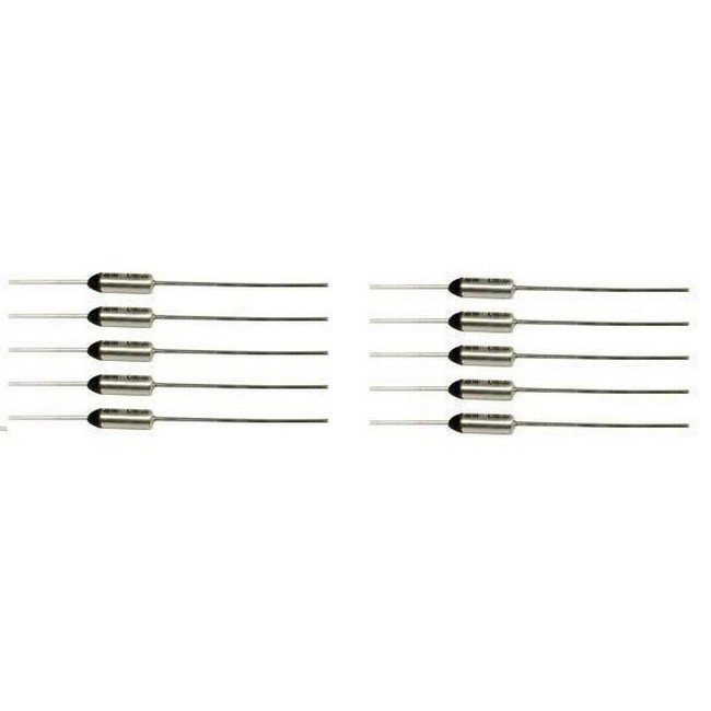 Thermal Fuse Thermal Cutoff Limiter 152c Degrees Celsius, 10 Pack