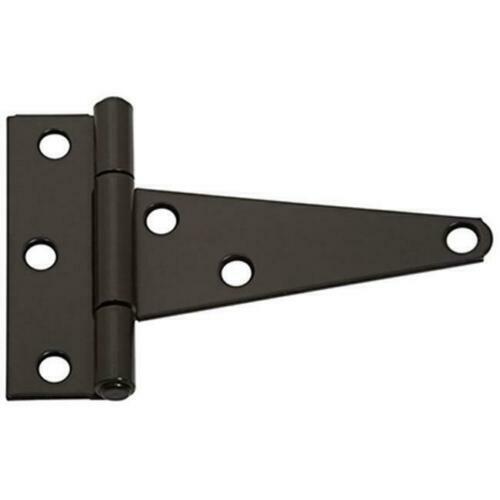2 PK | 4″ Extra Heavy T Hinges | Black Powder Coated Finish