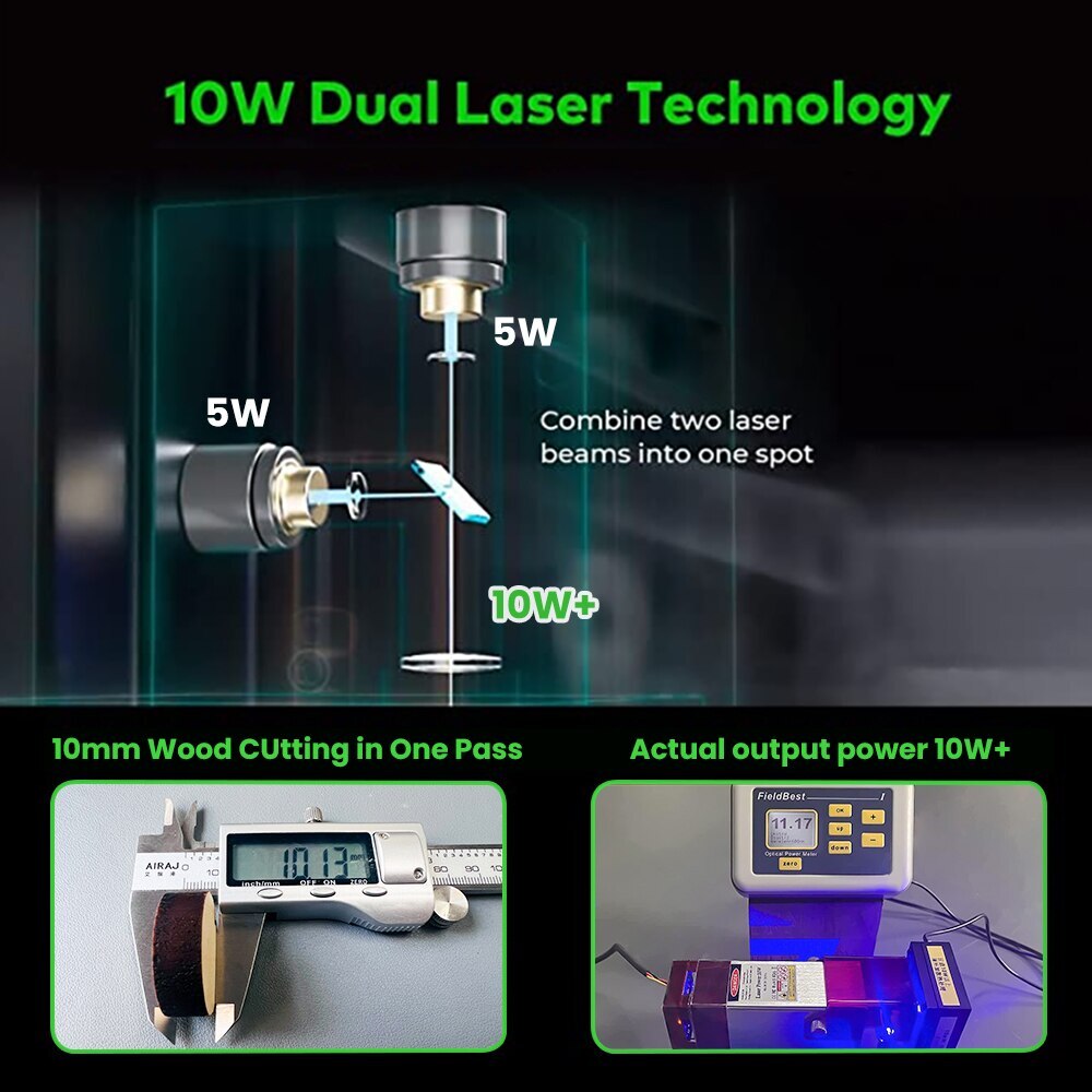 80W Laser Module With Air Assist Nozzle for CNC 3018 Laser Engraving Machine
