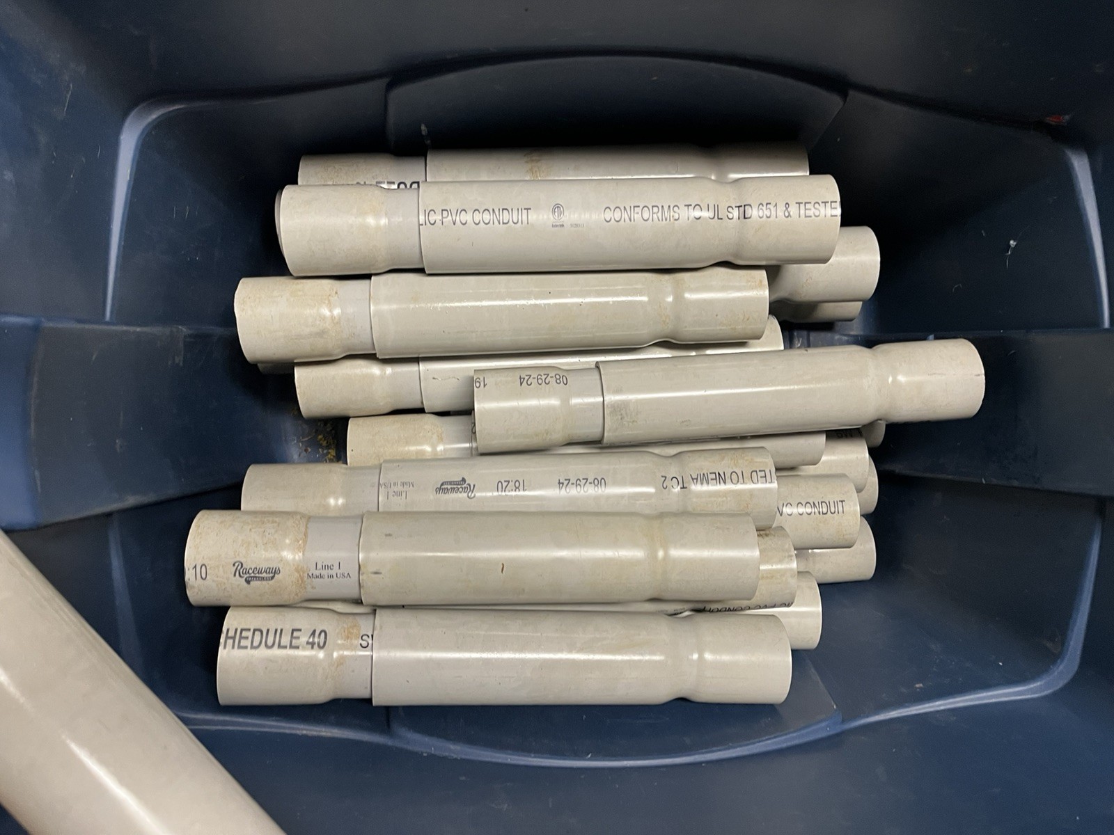 5 Long 2″ PVC Electrical Conduit Expansion Couplings Raceway 16 to 24 inch NEW