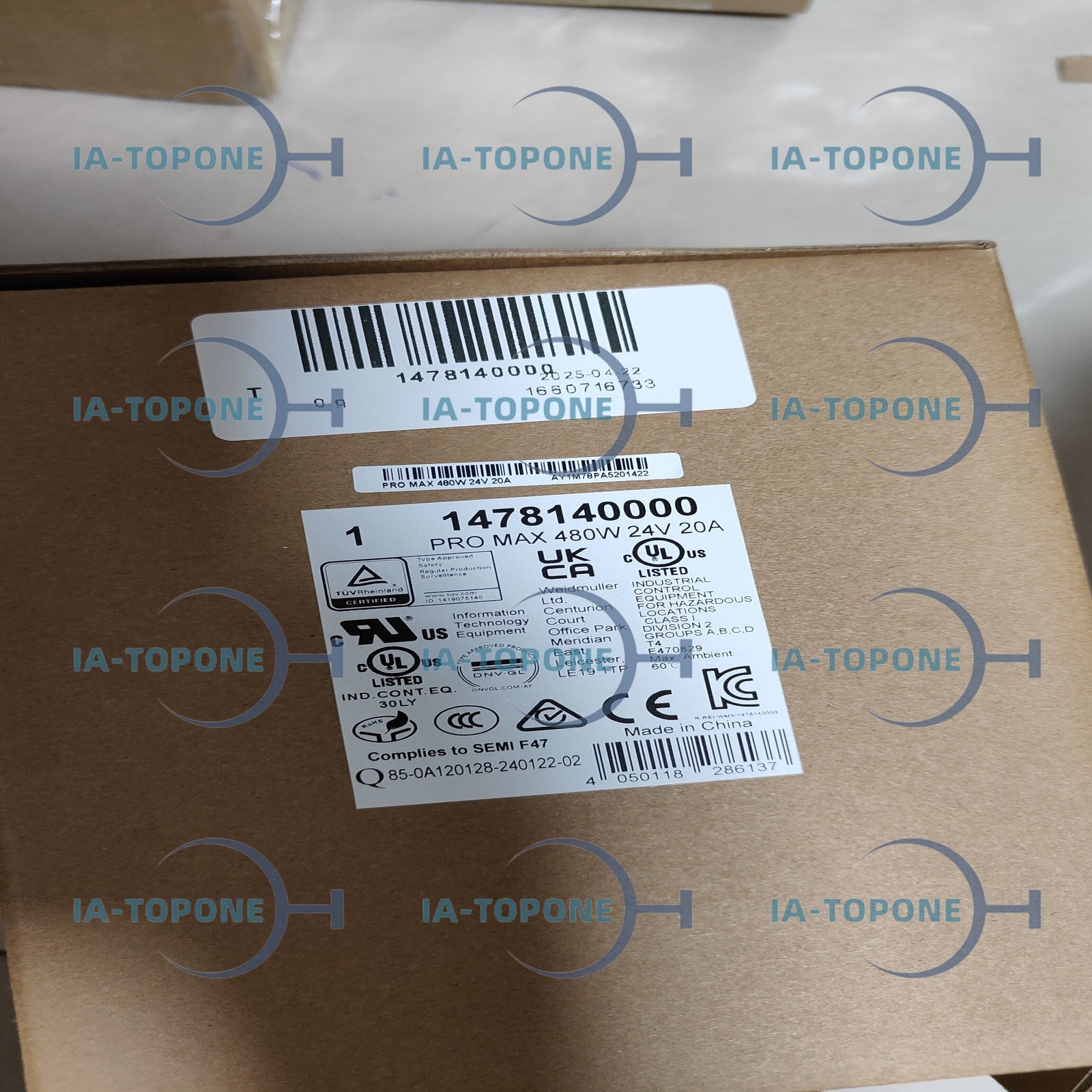 US Stock 1PC NEW Weidmuller 1478140000 Expedited Ship Available