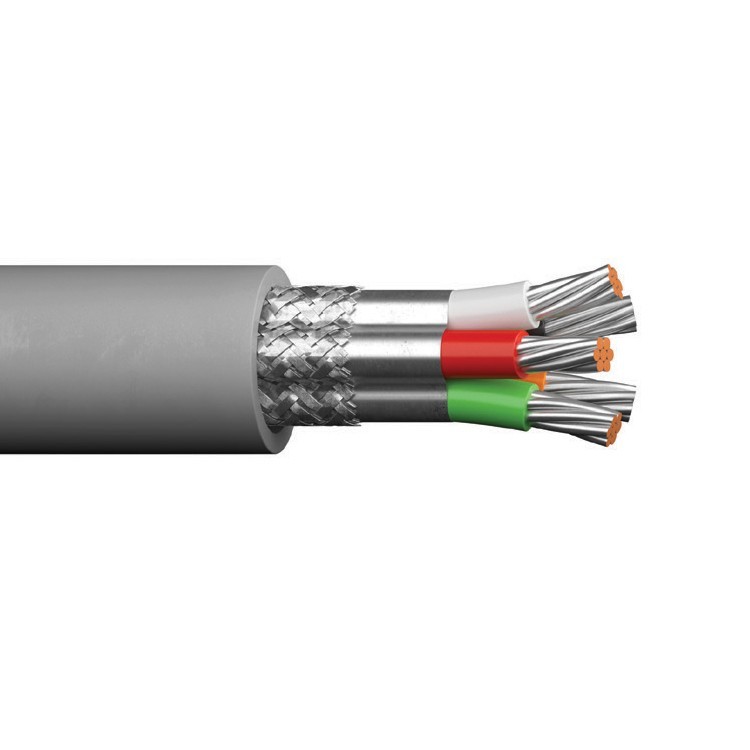 250′ Carol C0516A 24 AWG 3 Pair Foil Shield Type CM UL 2919 Computer Cable 300V