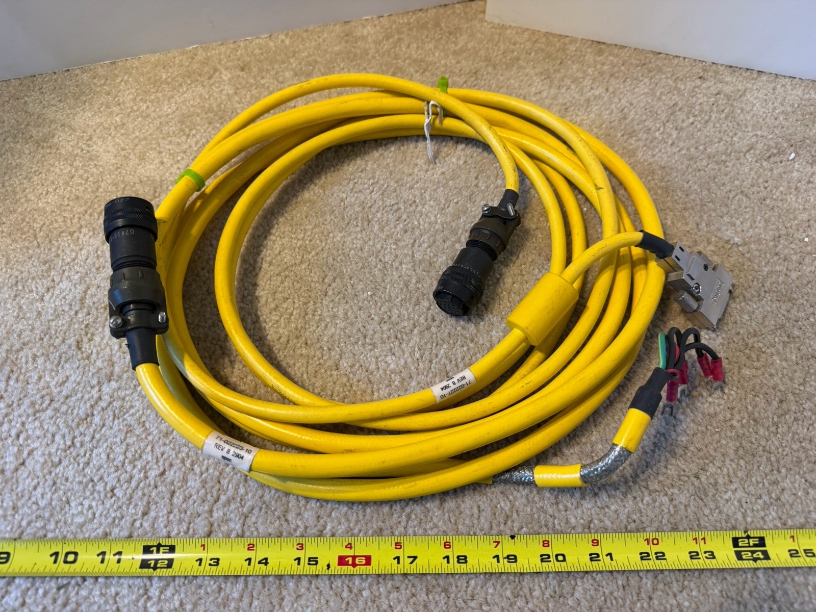Parker servo motor control cables. Used, Excellent.