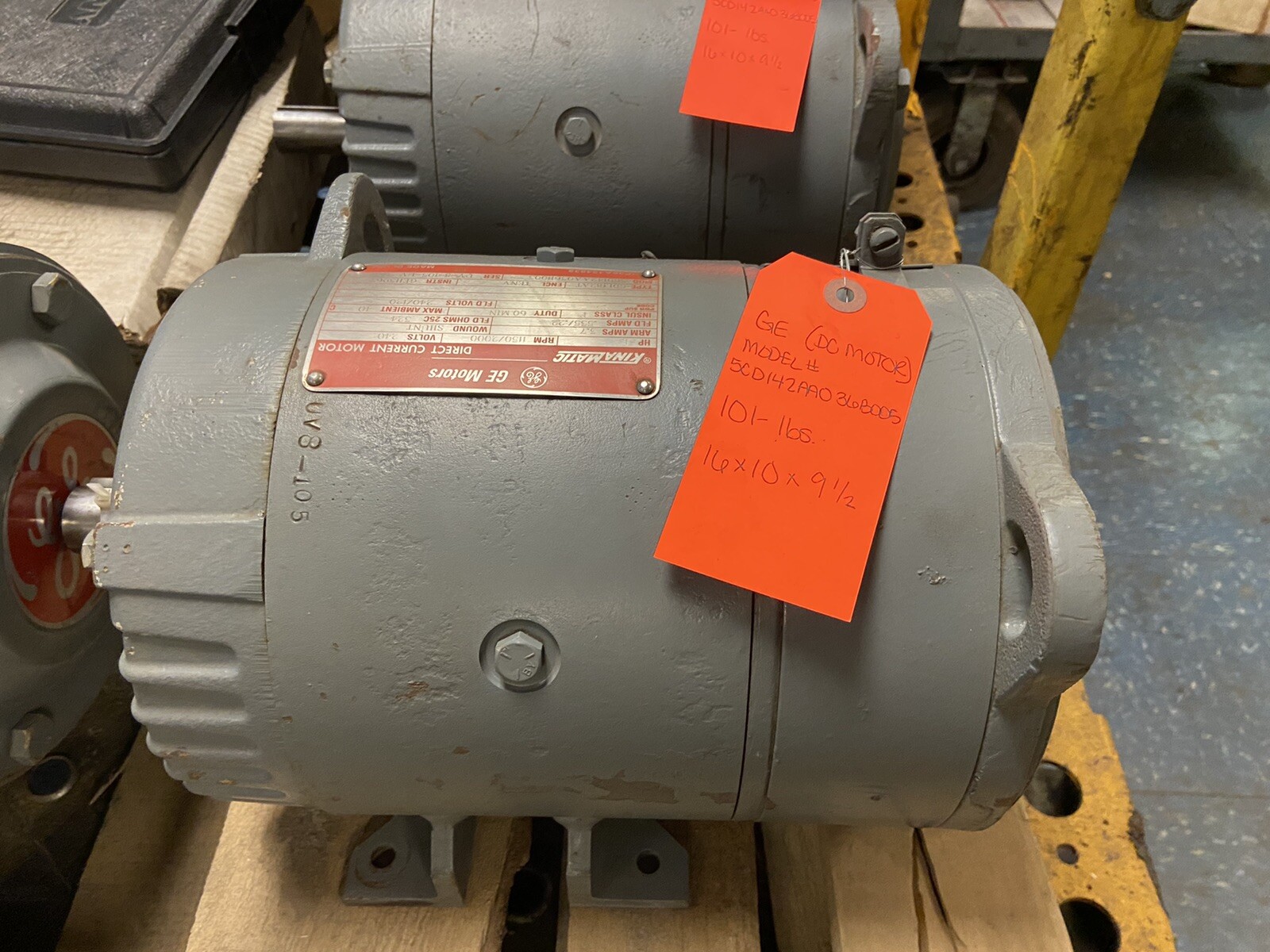 GE Kinamatic,CDL182AT,1Hp DC Motor 240VDC