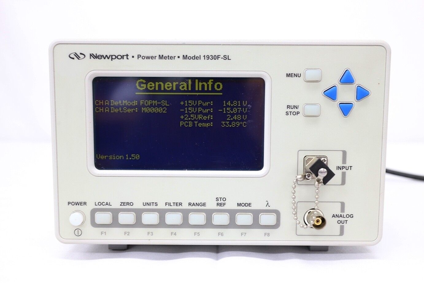 Newport 1930F-SL/1930F-SL-SC Optical Power Meter