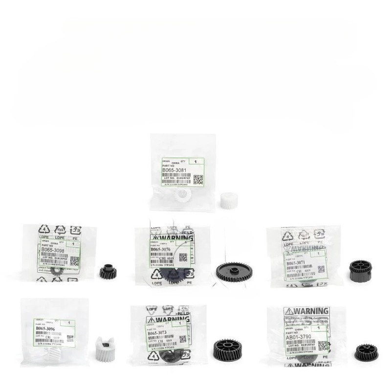 7PCS Developer Gear kit for Ricoh 7001 7500 8001 9001 7502 9002 7503 9003 2075
