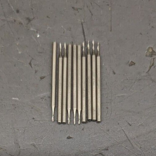 10 Egda .34mm Micro Drills HSS NEW Switzerland – 0.34mm 0.34 mm