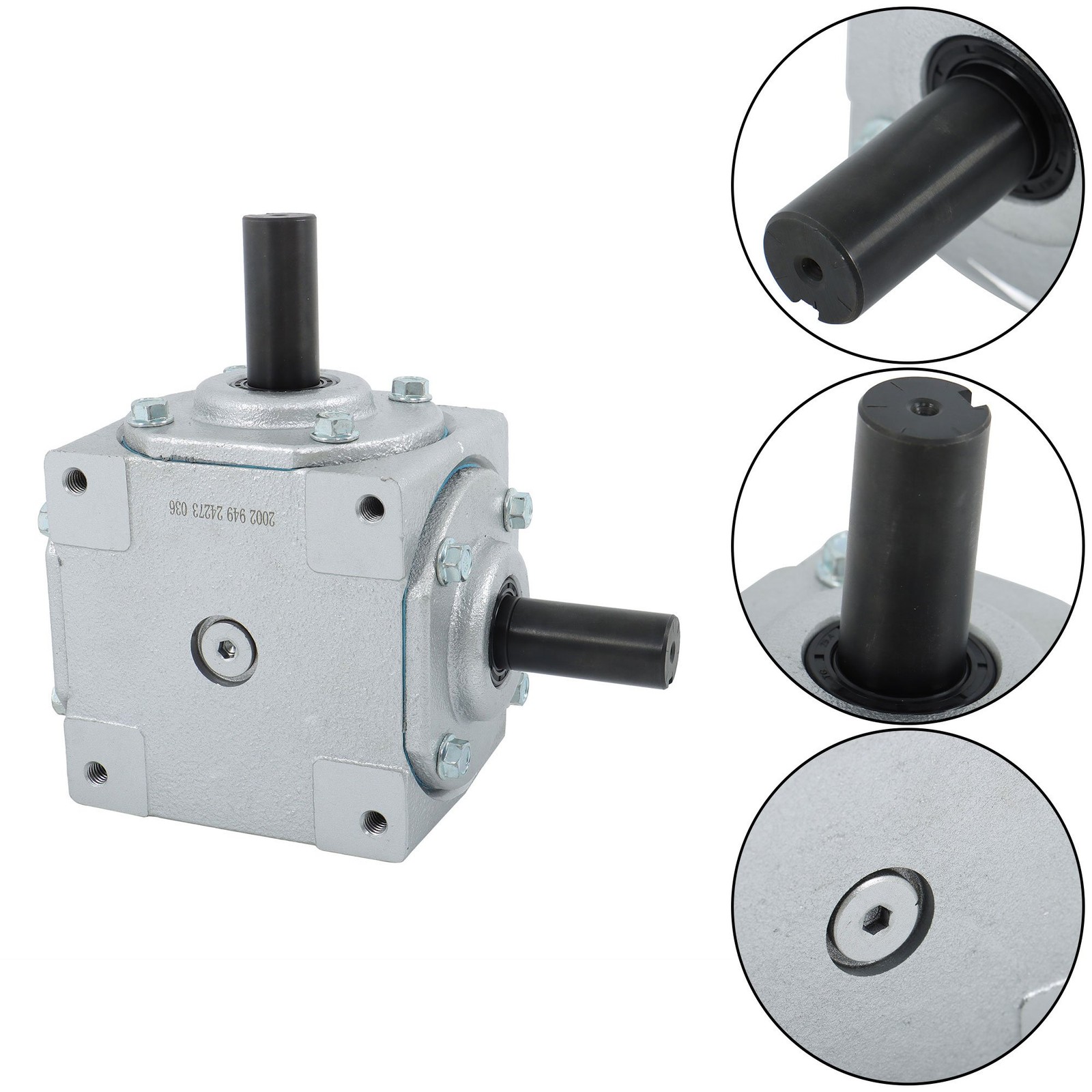 40HP Right Angle Bevel Gearbox 19455-SR-KW-KW-GR for Machinery