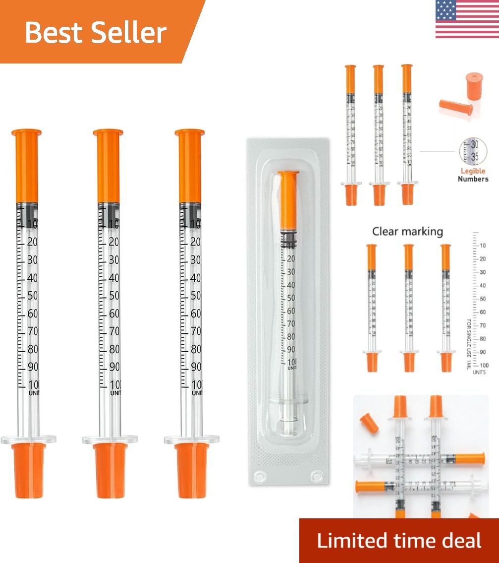 30 Pack 1cc 30G Syringes – Individually Wrapped Lab Supplies for Precision Use