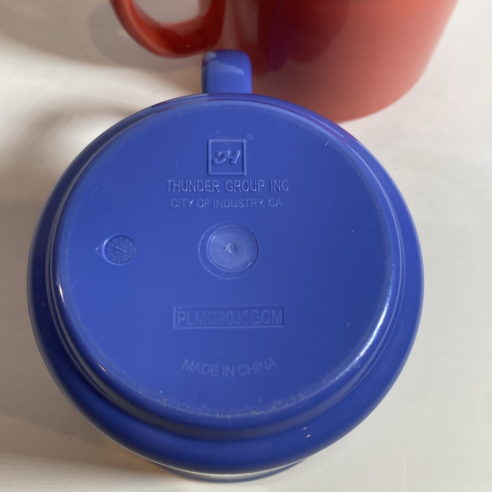 Thunder Group PLMG9035GCM PLMG9035R 10 oz Melamine Mug Blue Peach
