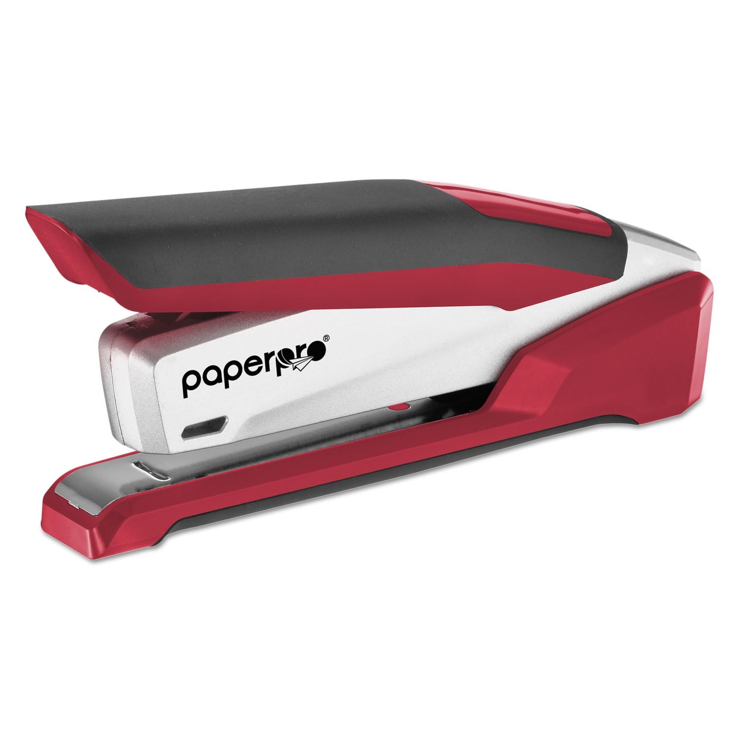 1117 inPOWER Premium Stapler, 28-Sheet Capacity, Red/Silver