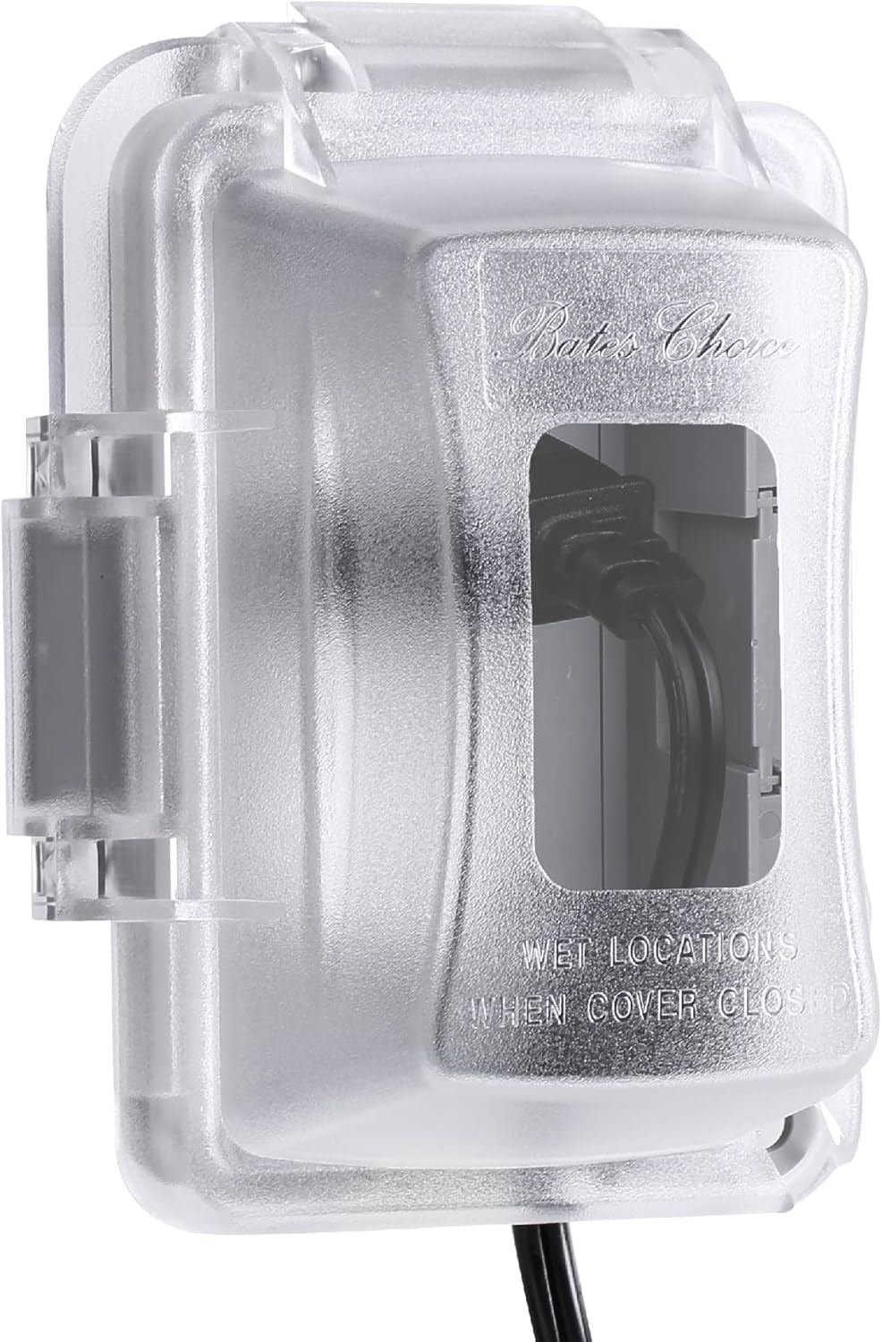 Bates- Weatherproof Electrical Outlet Cover, 1-Gang, Outdoor Plug Cover