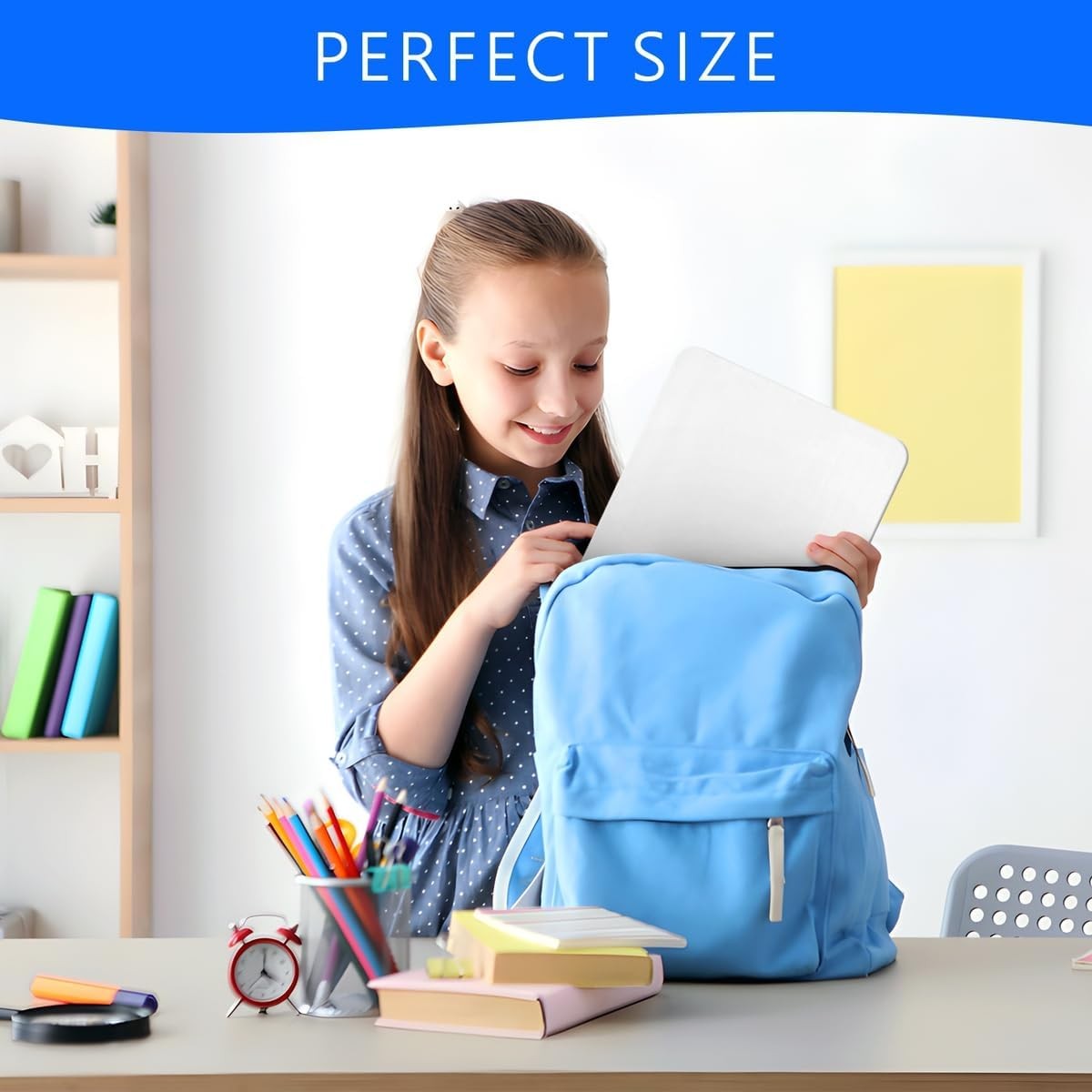 Small White Board, 9 x 12 Double Sided Dry Erase Lapboard for Kids, Office and