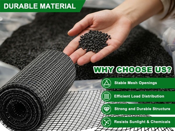 Geogrid for Retaining Wall, Bi-Directional Universal Stabilization Grid Fence US