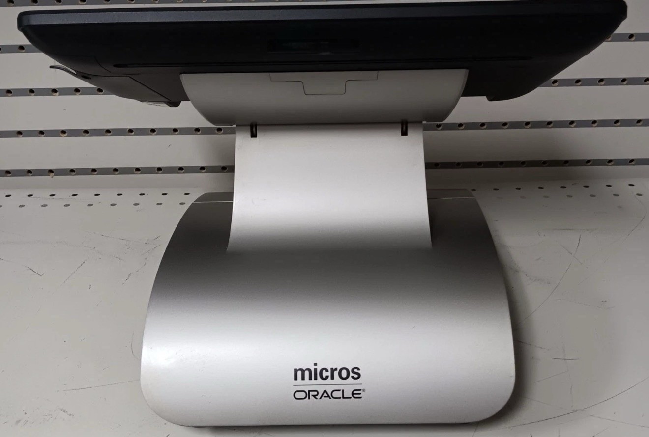 Micros Workstation 6 (610) POS Terminal, Win 10, Stand & Power Supply Included.