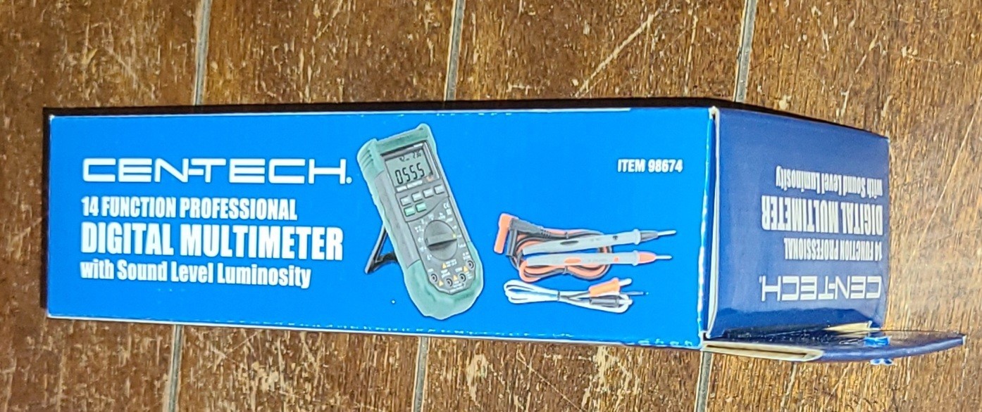 Cen-Tech 14 Function Professional Digital Multimeter w/Sound Level #98674