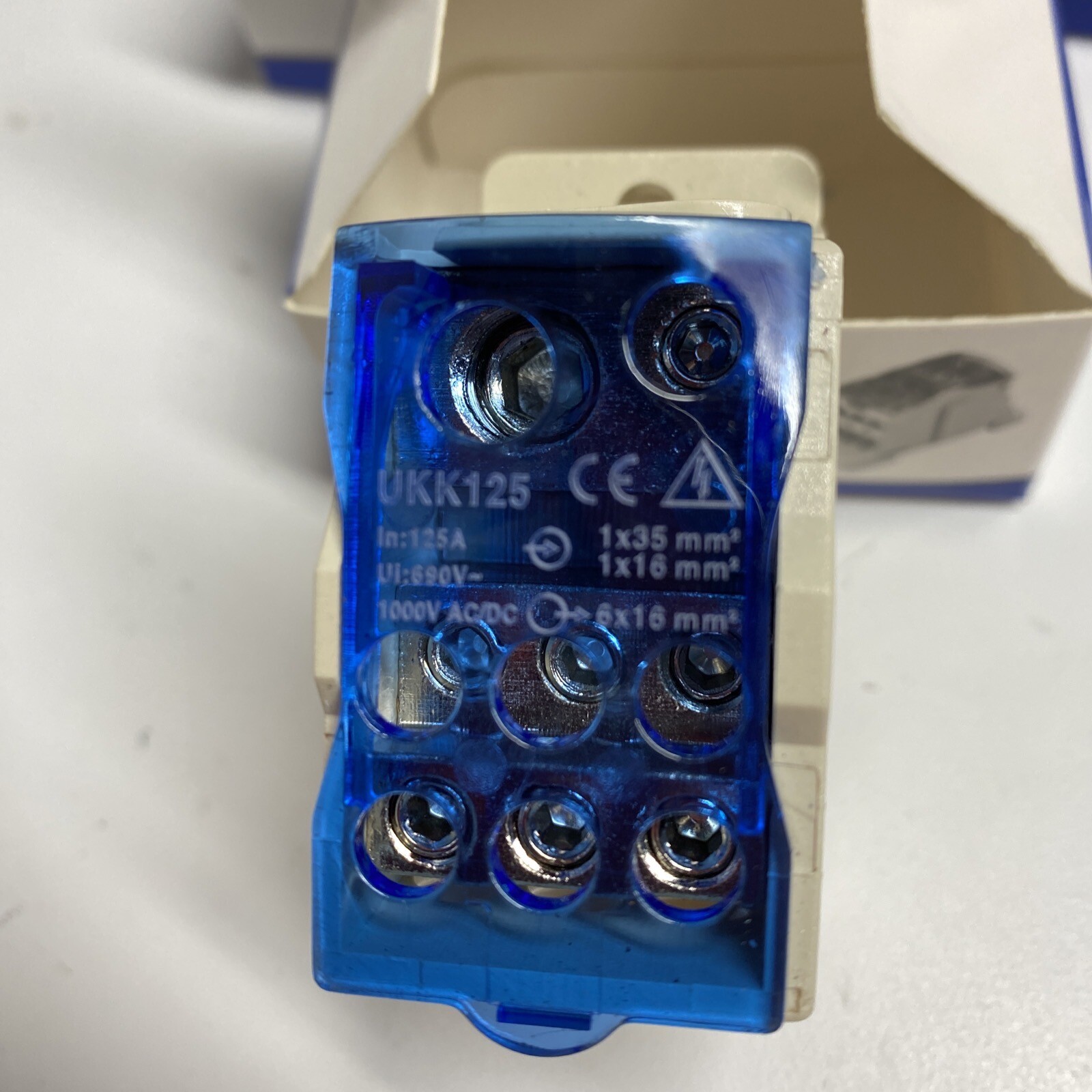 Distribution Terminal Block 160A POWER DISTRIBUTION DIN Rail 6-250 AWG PACK OF 5