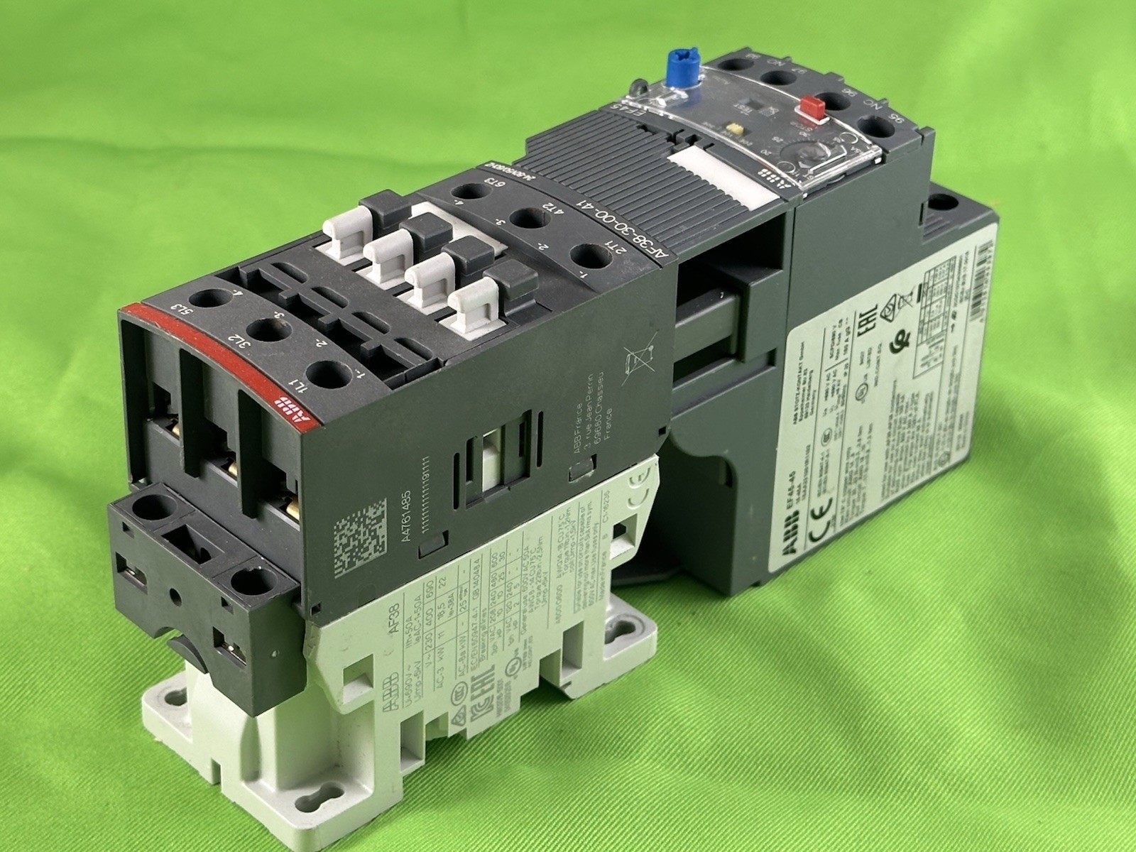 ABB AF38-30-00-41 + EF45 50A Contactor/Overload Used For 1 Week