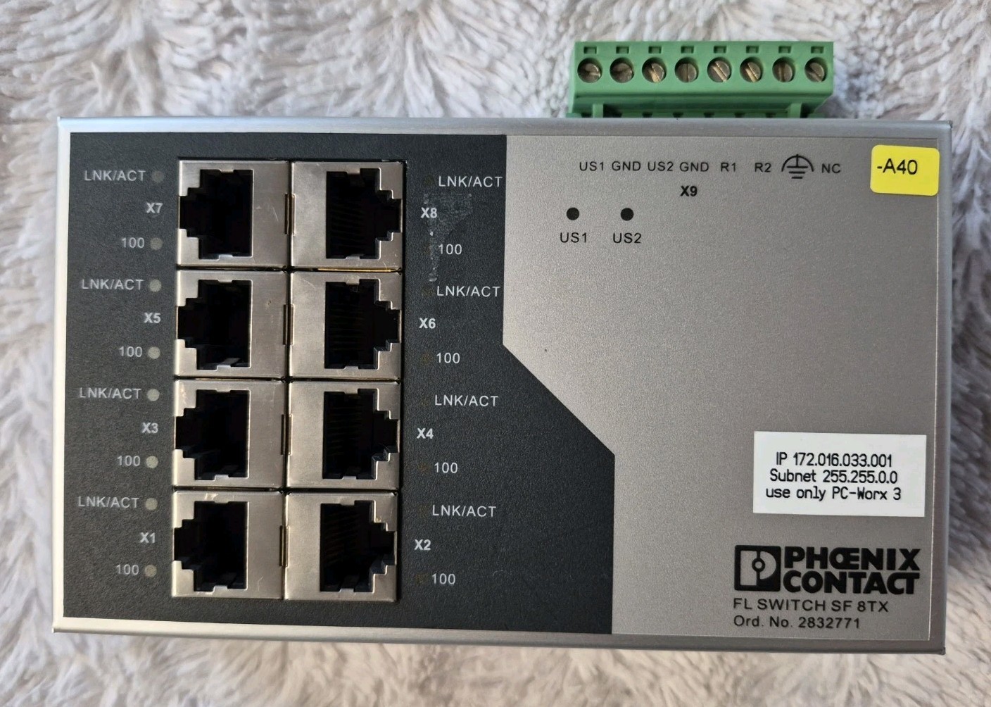 1PC Phoenix Contact FL SWITCH SF 8TX 2832771 Module Used Excellent Condition