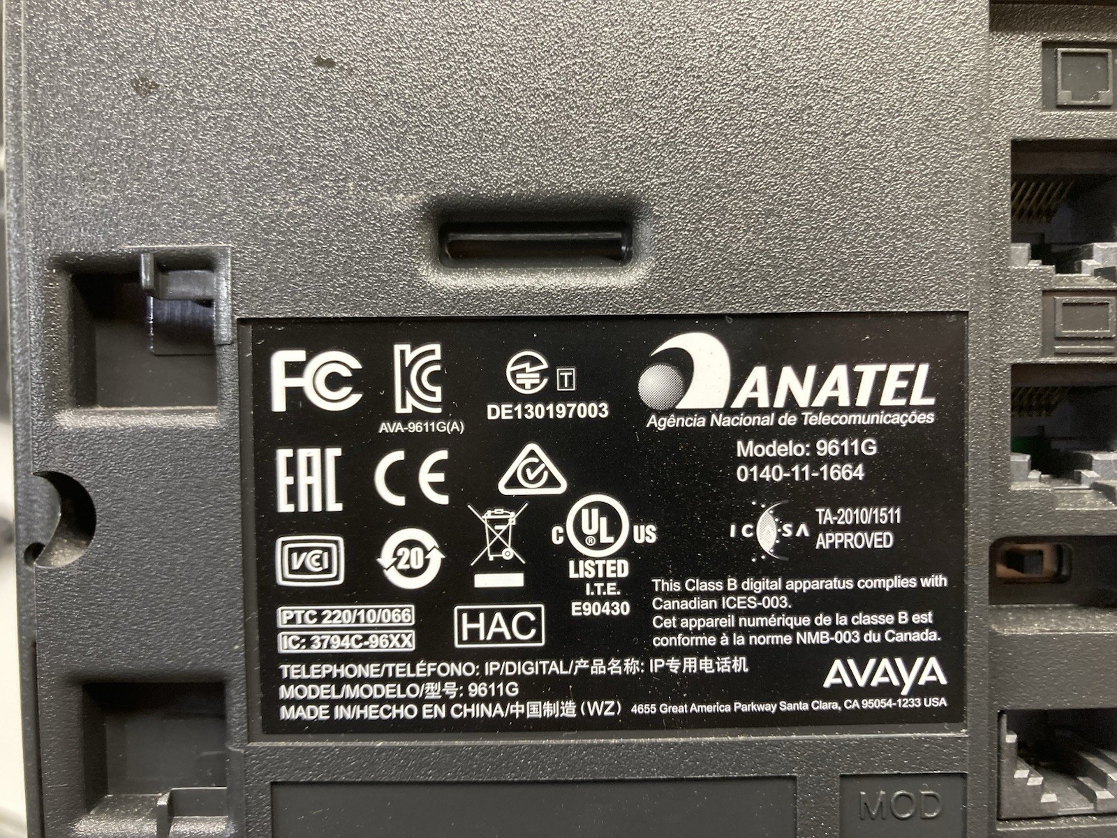 Lot of 12 Avaya 9611G IP Business Office Phone – Tested – Free Shipping
