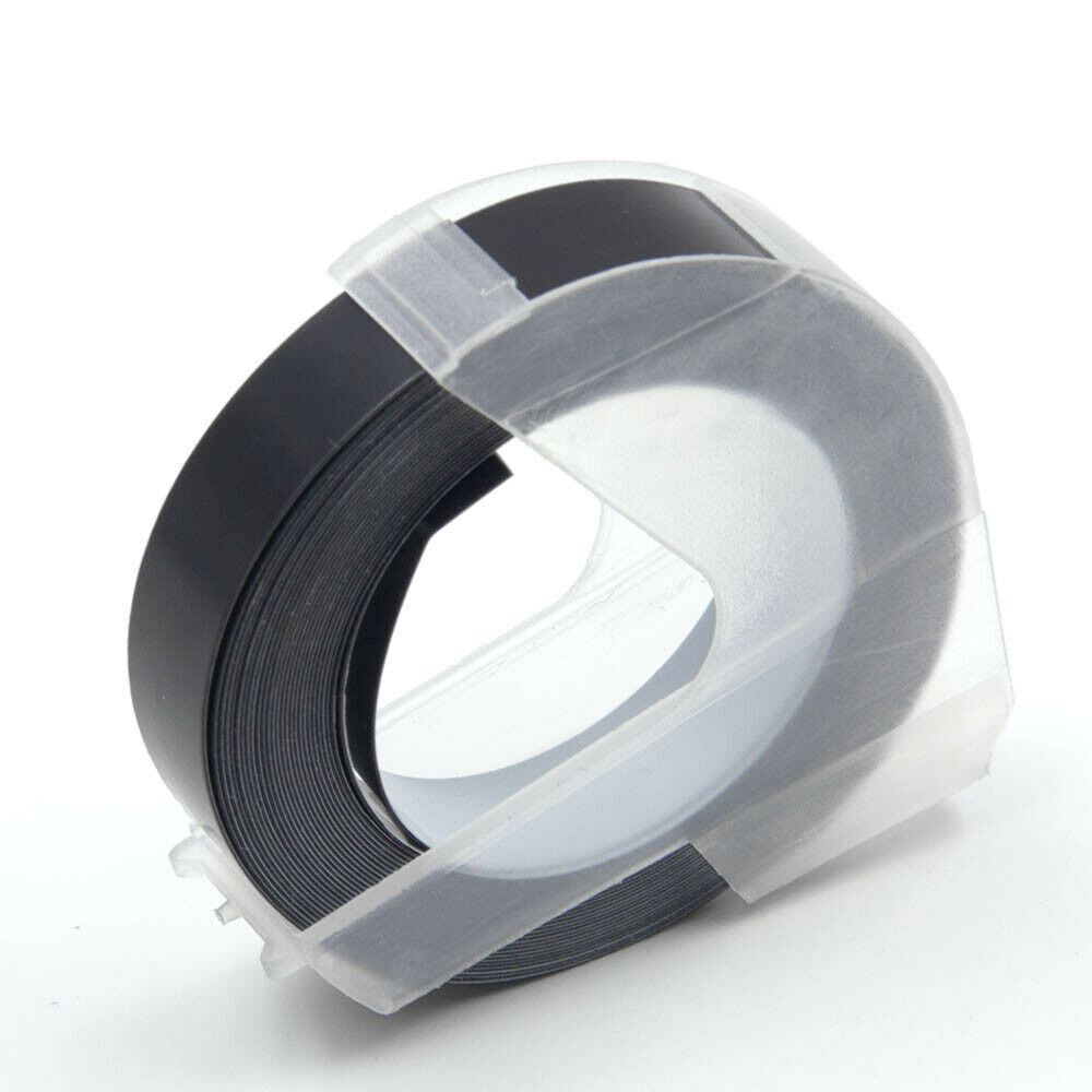 5PK For DYMO Organizer Xpress Label Maker 3D Embossing Tape 520109 Black 3/8″