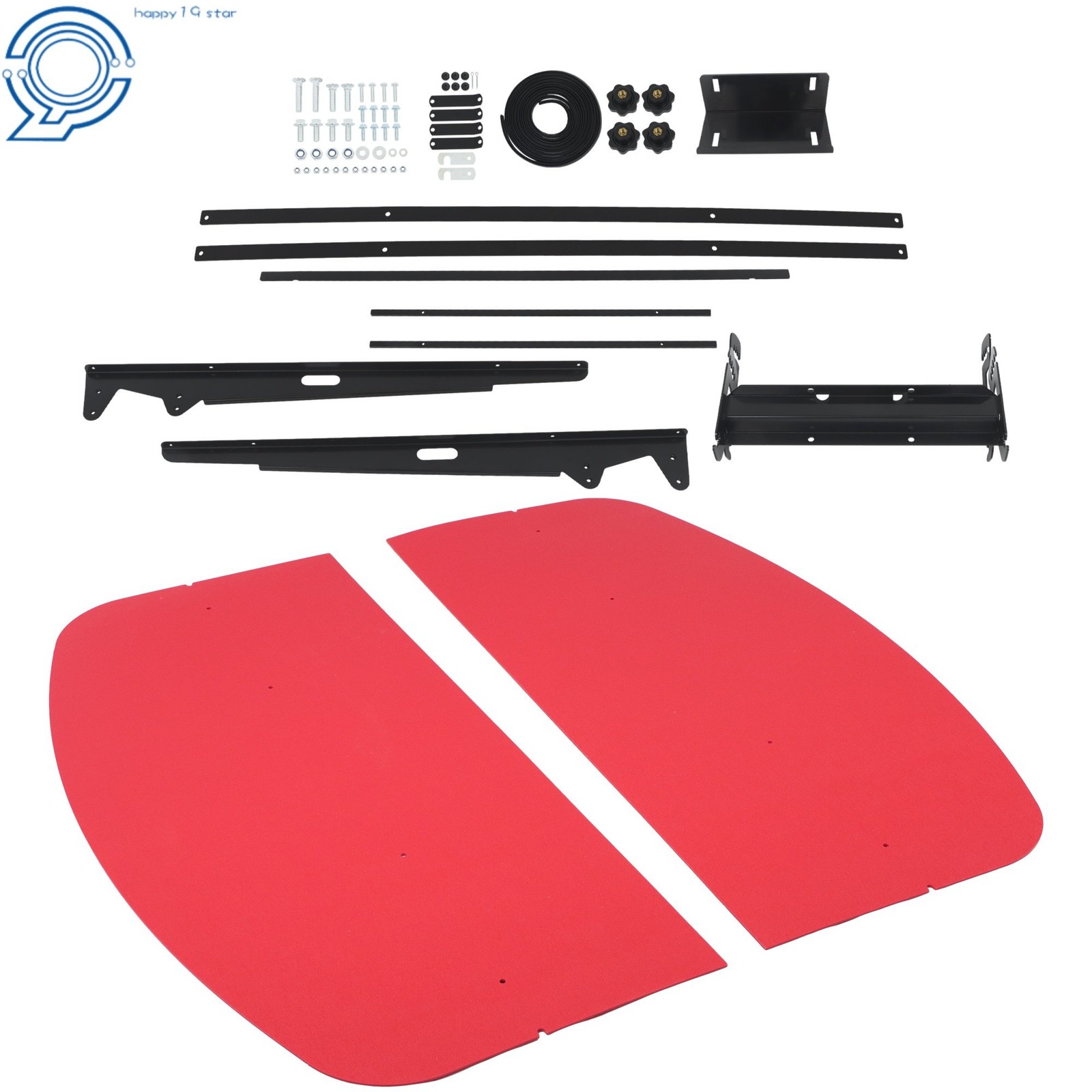 Red Universal Tuff Top Tractor Canopy 52″ X 52″ For ROPS 2″ x 2″ or 2″ x 3″