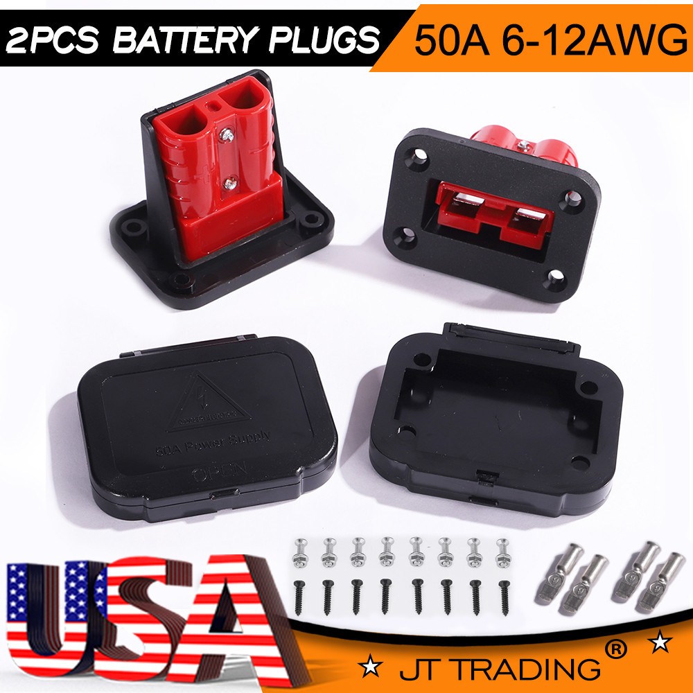 175A/50A Battery Quick Connect Wire Harness Plug Disconnect Winch Connector Kit