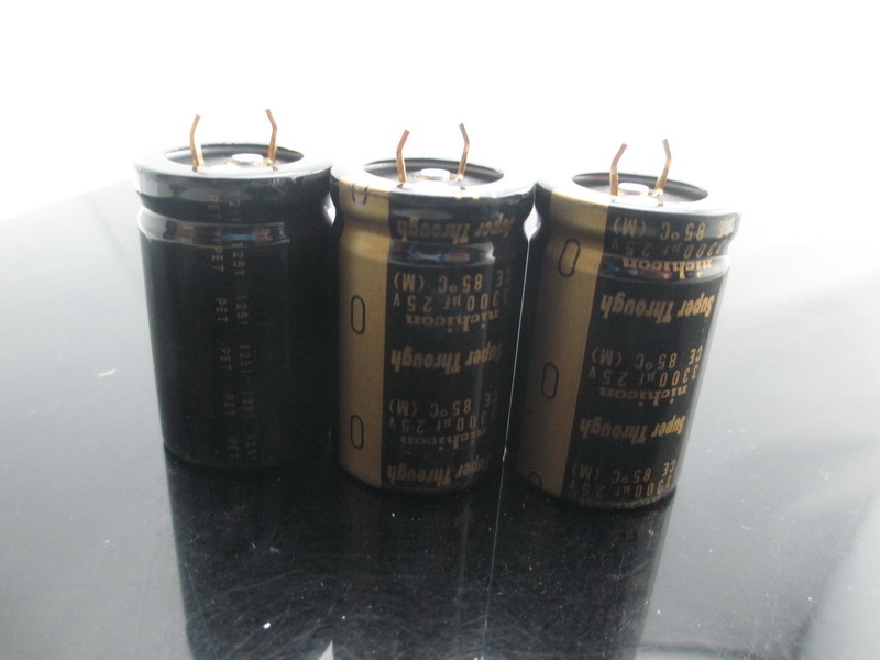 2PCS Nichicon KG Super Through TYPEIII 3300uf 25V 3300mfd audio Capacitor