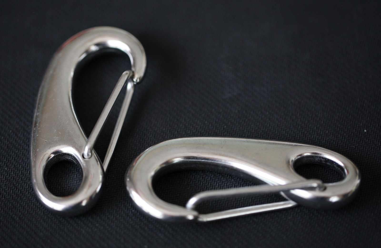 2PC STAINLESS STEEL SPRING SNAP HOOK 2 5/8″ RIGGING MARINE GRADE SNH6.8CM