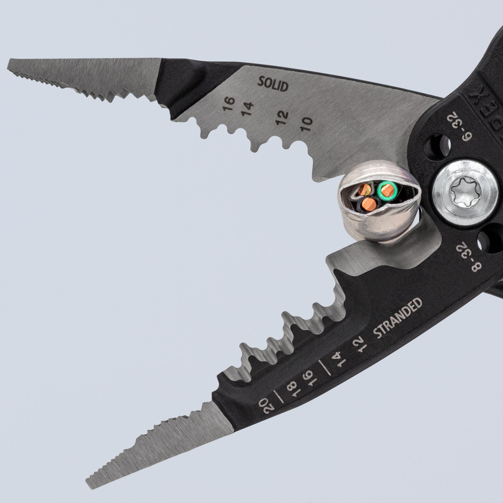 Knipex 13 71 8 SBA 8″ Forged Wire Stripper 20-10 AWG