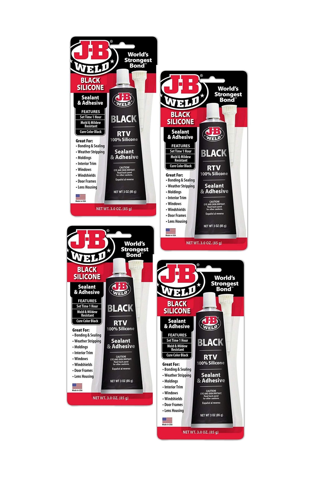 31319 Black RTV Silicone Sealant and Adhesive – 3 oz.