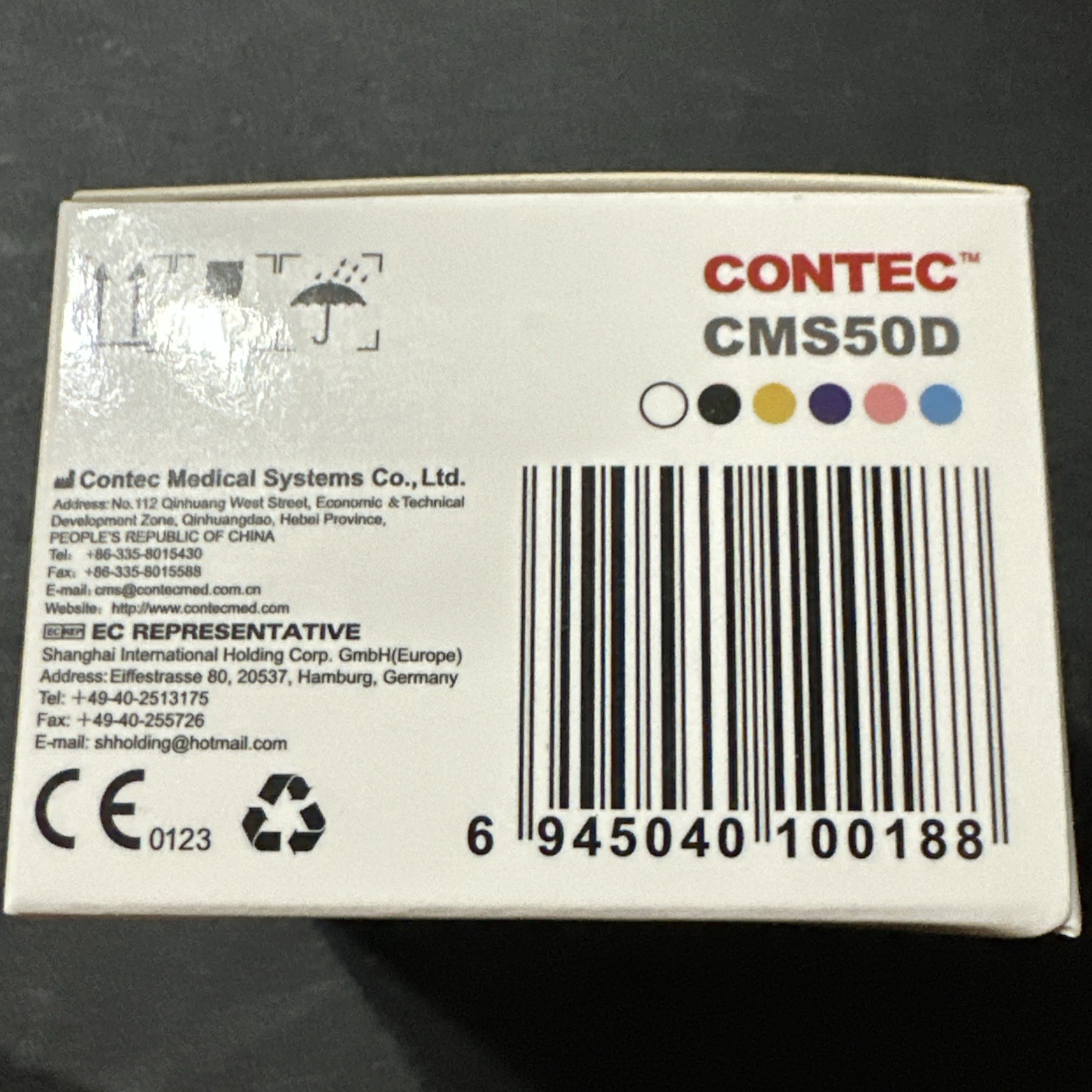 Original CONTEC CMS50D Fingertip Pulse Oximeter SpO2 Pulse Rate New In Box