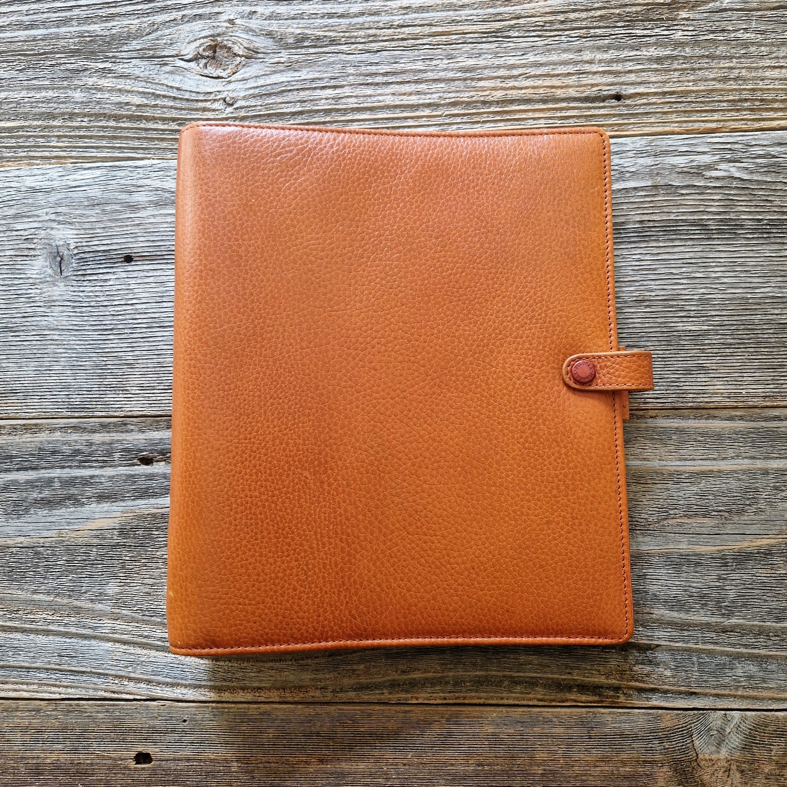 Vintage Filofax Finsbury A5 Organizer Binder Brown Leather (Discontinued Color)