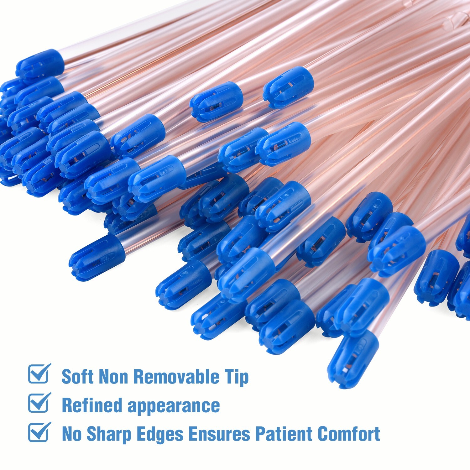 1000(10 Bags)CLEAR/BLUE Disposable Dental Saliva Ejector Evacuation Suction Tips