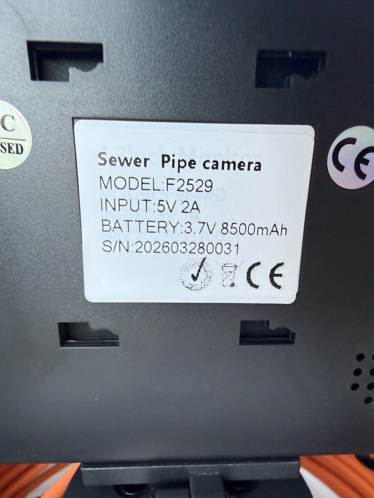 30m Pipe Sewer Inspection Camera 4.3 inches Monitor