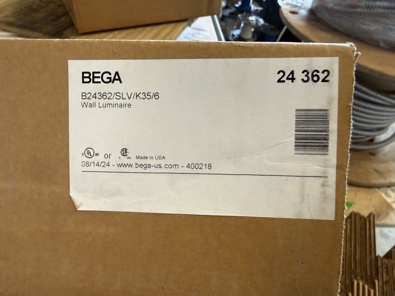 Bega 24362 34W 3700 lumens 3500K LED Wall Washer #B24362 Silver 120-277 Open Box