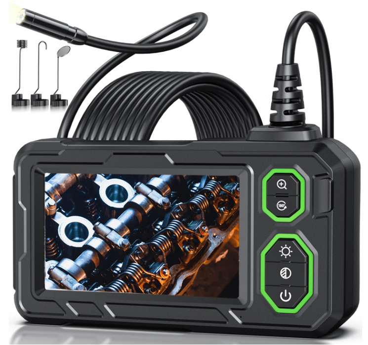 Cámara Endoscópica 1920P con Pantalla 4.3” LED IP67 Cable 5 m Verde