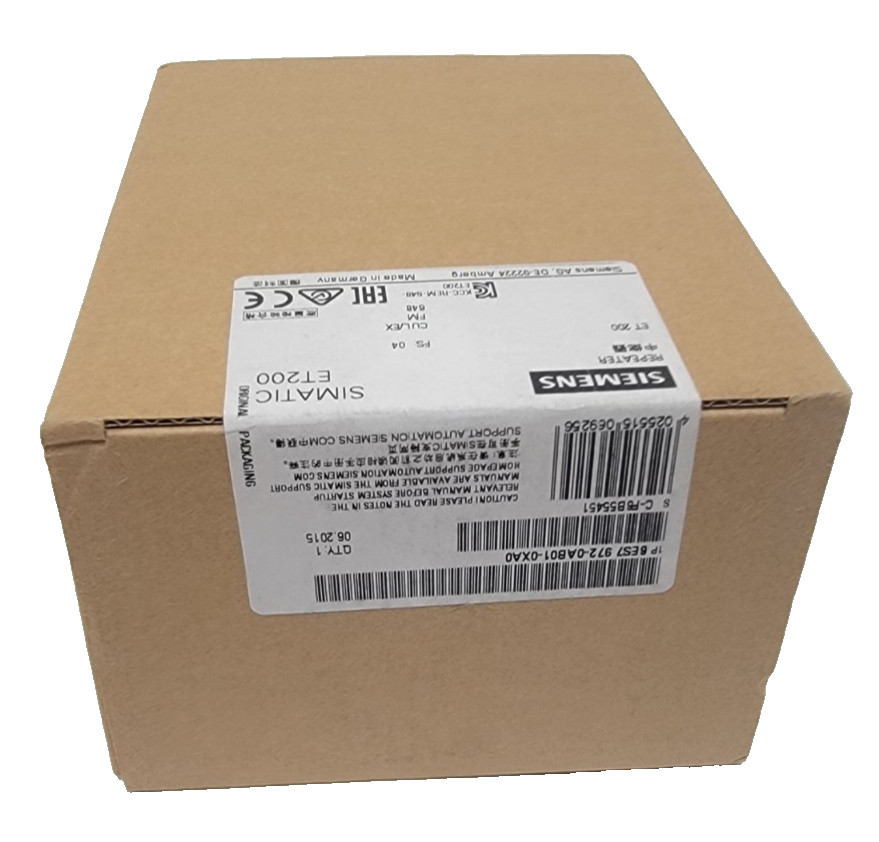 New Sealed Siemens 6ES79720AB010XA0 Repeater, Diagnostic, 12MB, Fast-Connect
