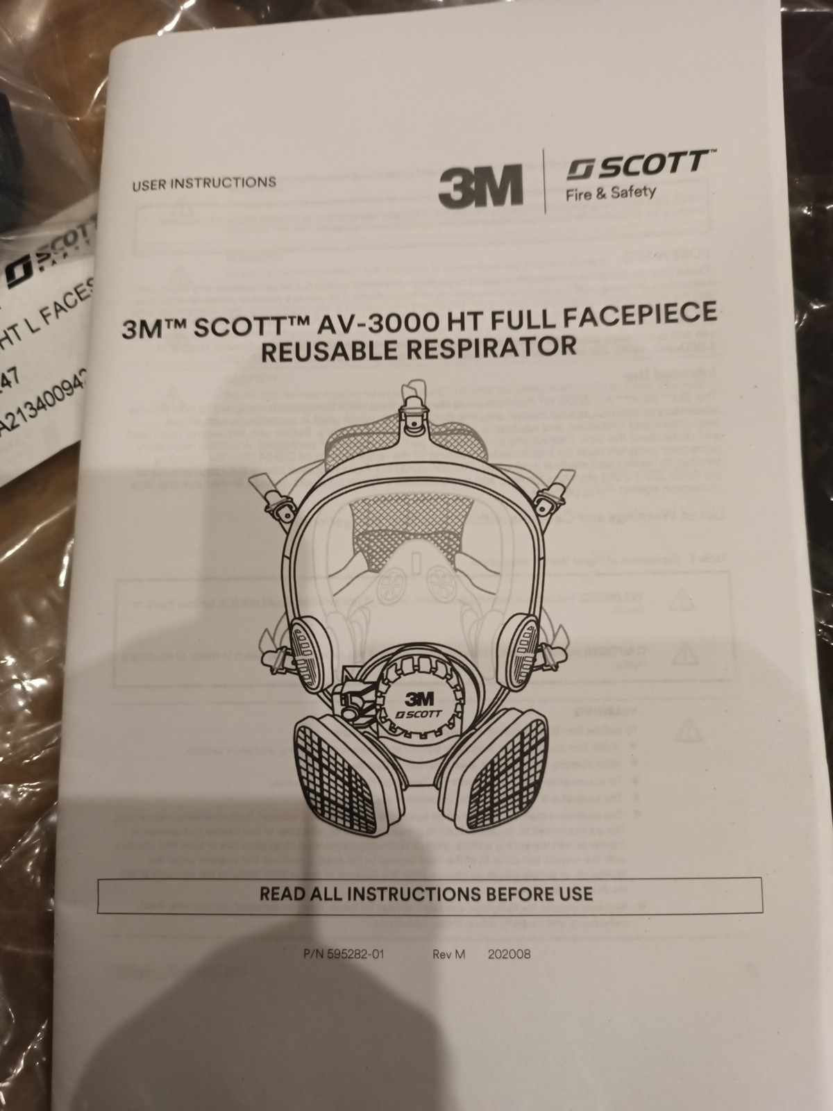 Scott Fire, CBRN & Safety AV3000 HT RECB Size Large Positive Pressure Face mask