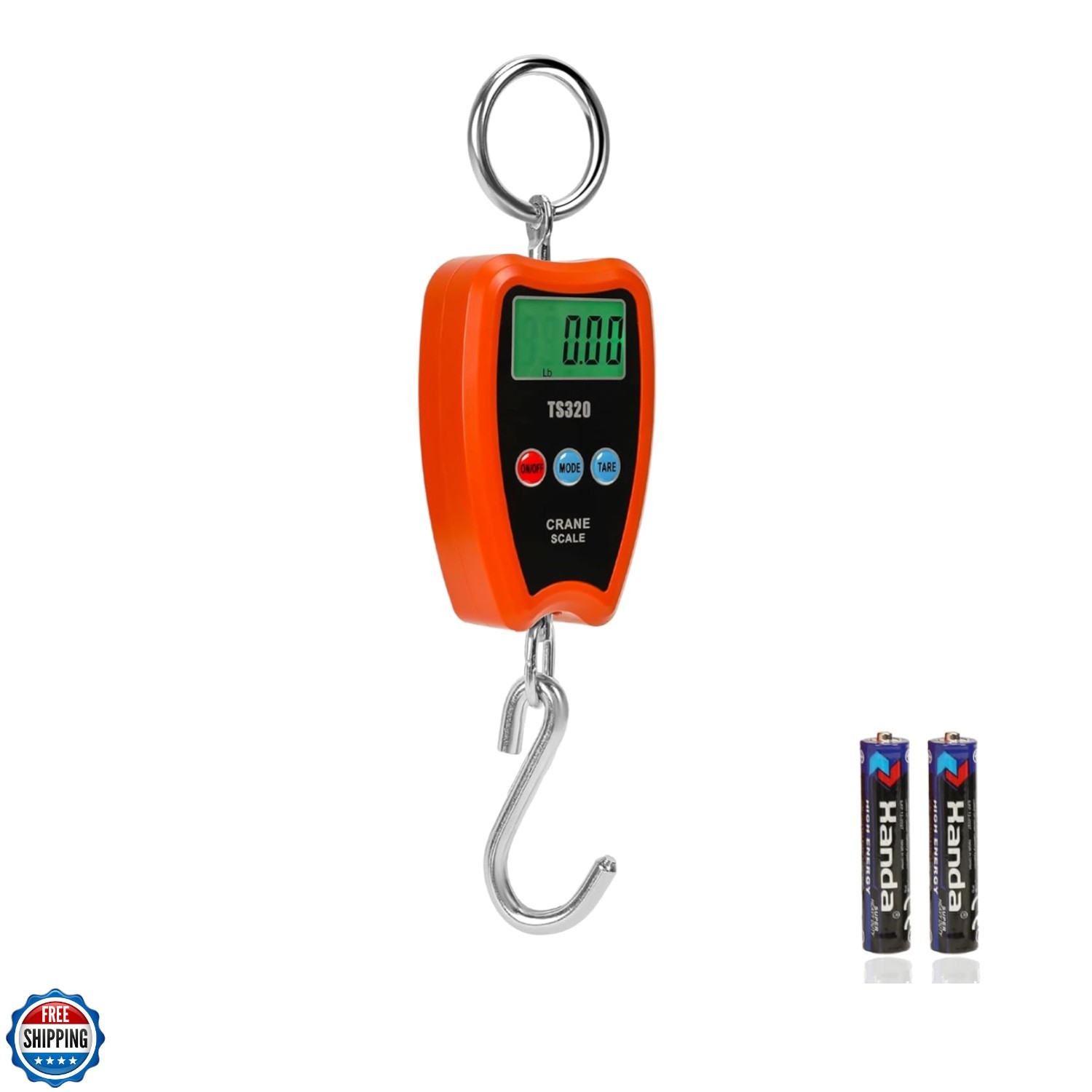 Digital Crane Scale 300kg/660lbs 200kg/440lbs with LED Handheld Mini Hanging …