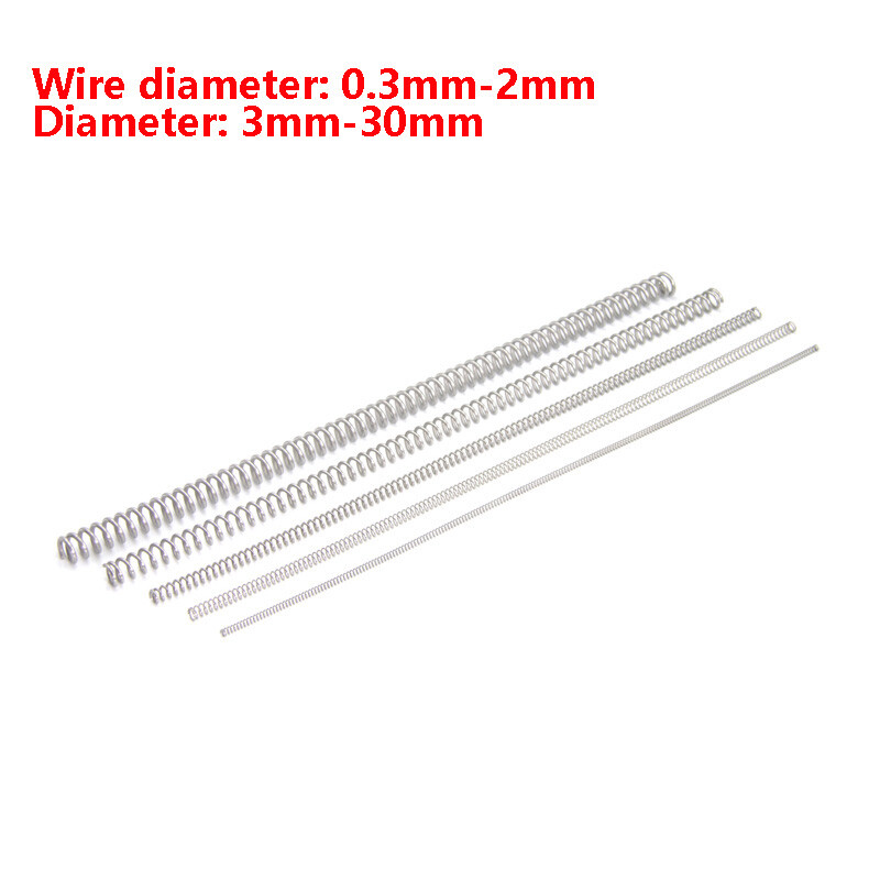 0.3mm-2mm Wire Diameter Stainless Steel Compression Spring 3mm-30mm Diameter