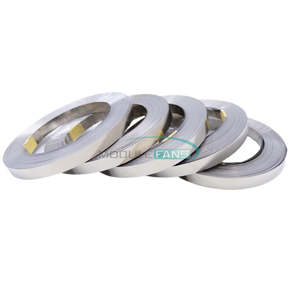 0.1~0.2mm thickness Nickel Plated Steel Strap Sheet For Battery Spot Welder 10m