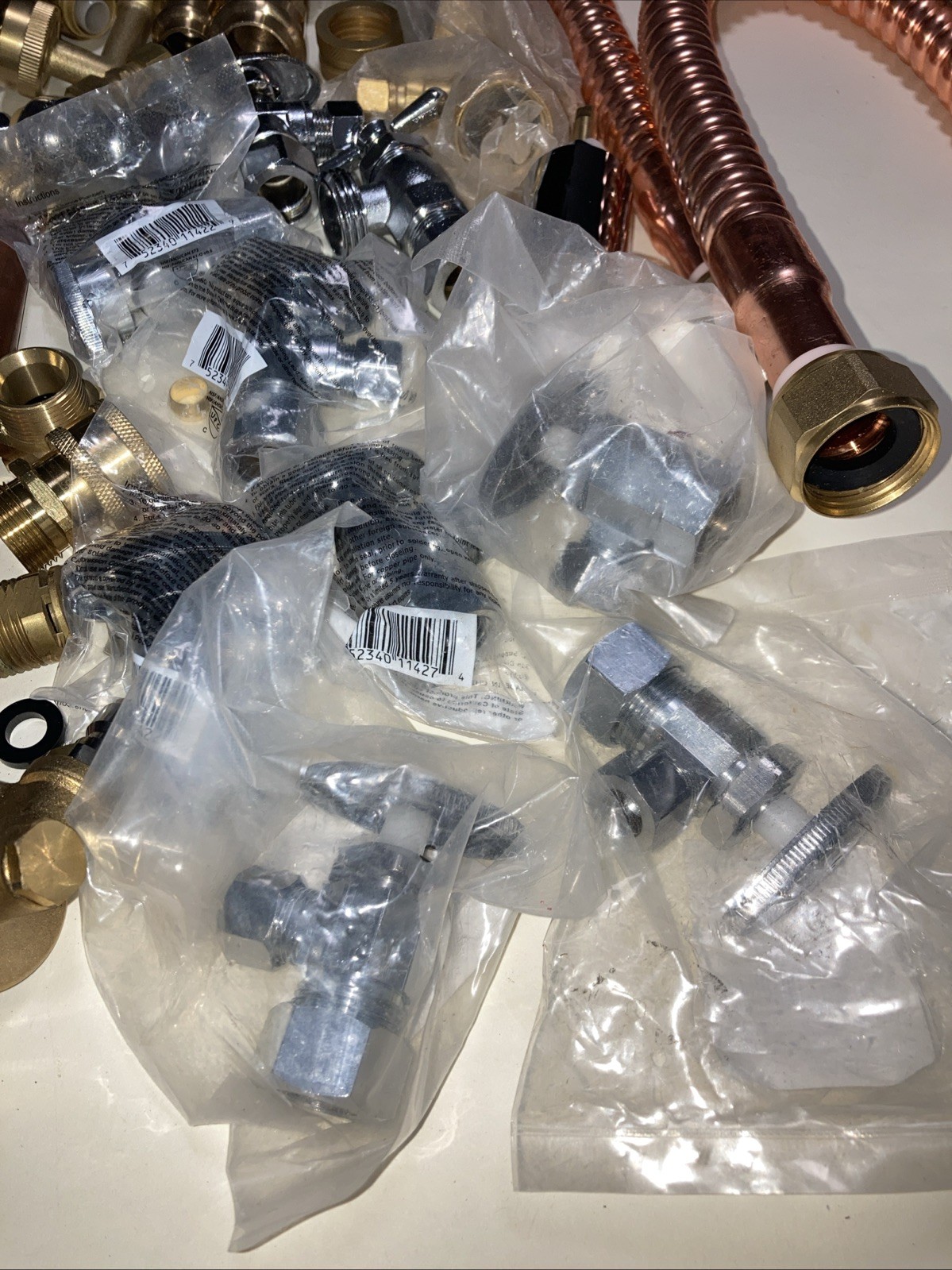 Shark Bite Mixed Fittings, Elbows, Valve, Hose brass, copper, & galvanized steel